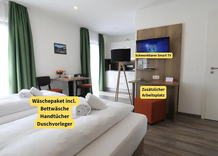 Holledau-apartments - Bis 5 Pers - Getrennte Betten Moeglich - Vollausstattung - 24h Checkin - Woechentl Reinigung U Waeschewechsel - Waschmaschine U Trockner - Wlan - Minibar - Xxl Parkplaetze - Garten - Ruhige Lage *