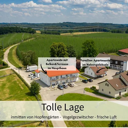 Holledau-apartments - Auszeit Im Schoenen Hopfenland In Bayern - Voll Ausgestattete - Garten - Balkon - Naehe Muenchen Osterwaal